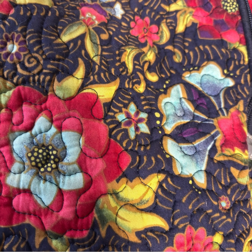 Donna Sharp Quilted Backpack Blue Red Purple Yell… - image 8